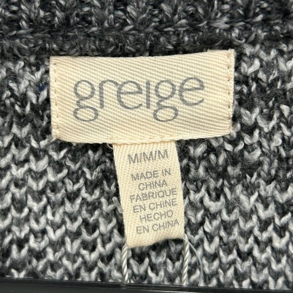 Greige Womens Zebra Print Sweater Crewneck Long Sleeve Size Medium Cozy NWT - Picture 5 of 10